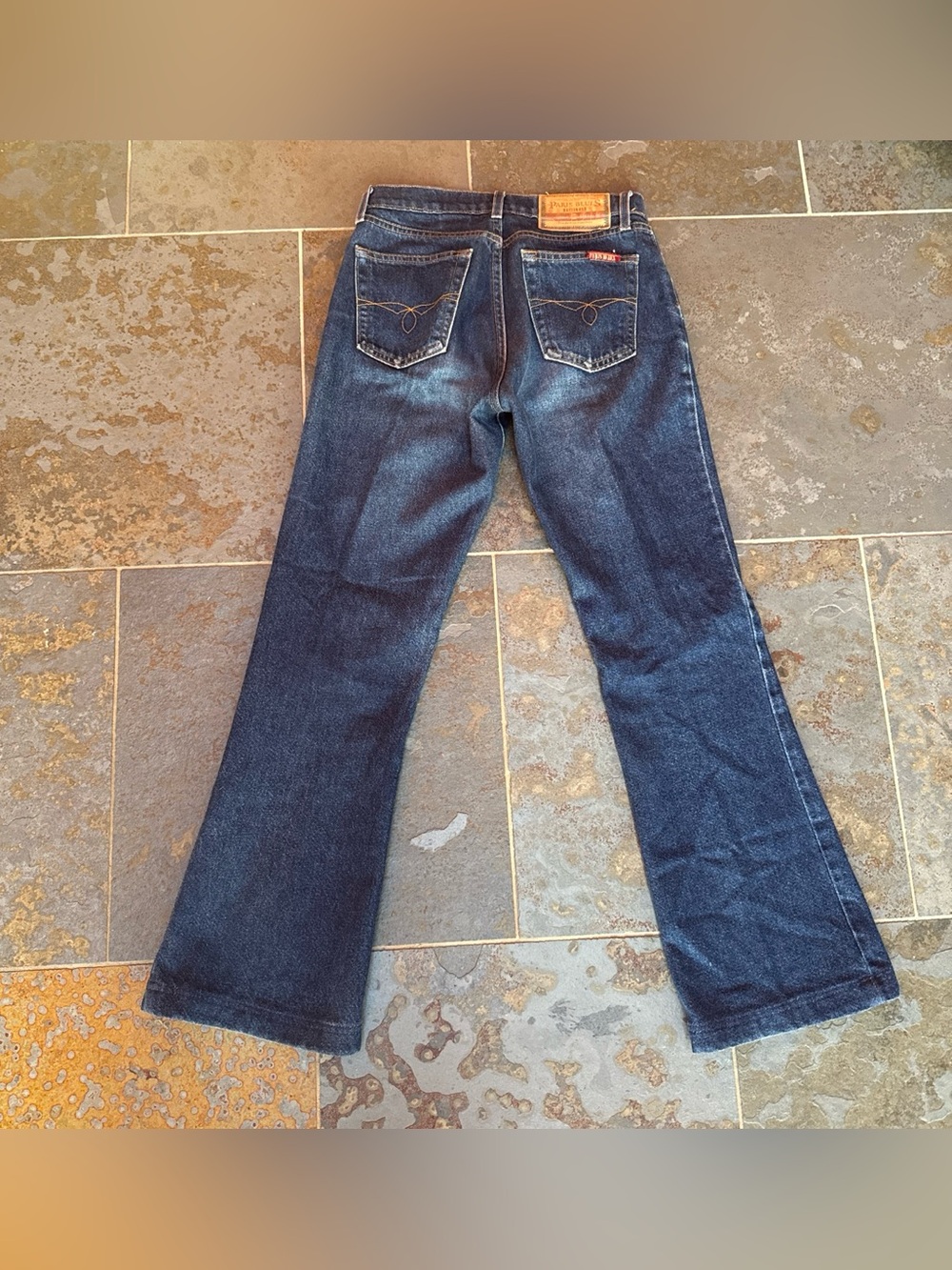 Vintage Y2K Paris blues originals low rise bootcut dark denim. Size 1.
